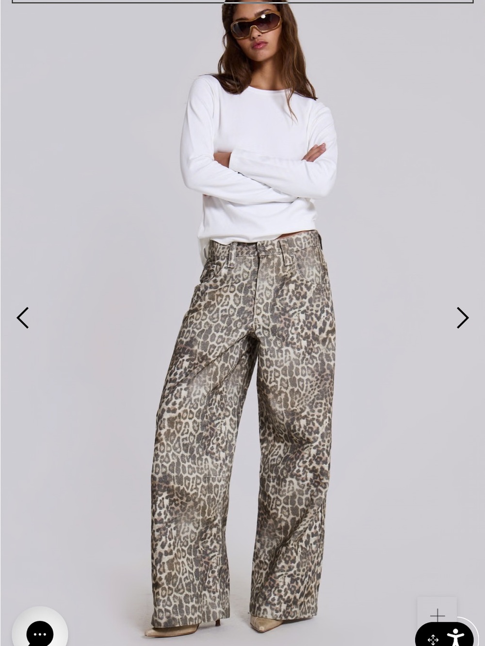 Jaded London Leopard Print Jeans